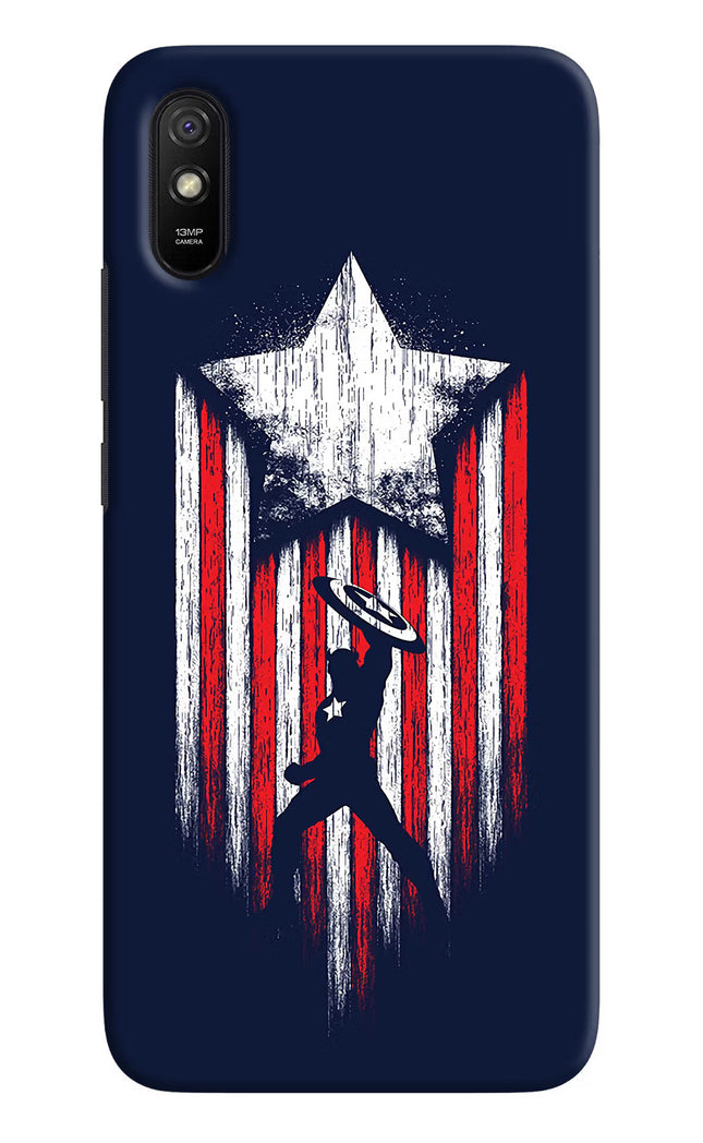Captain America Marvel Art Redmi 9A/9i Hard Case Back Cover by Casekaro
