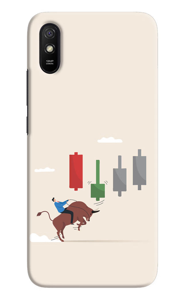 Bull Trading Momentum Redmi 9A/9i Hard Case Back Cover by Casekaro