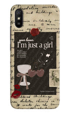 I am just a girl Redmi 9A/9i Hard Case Back Cover by Casekaro