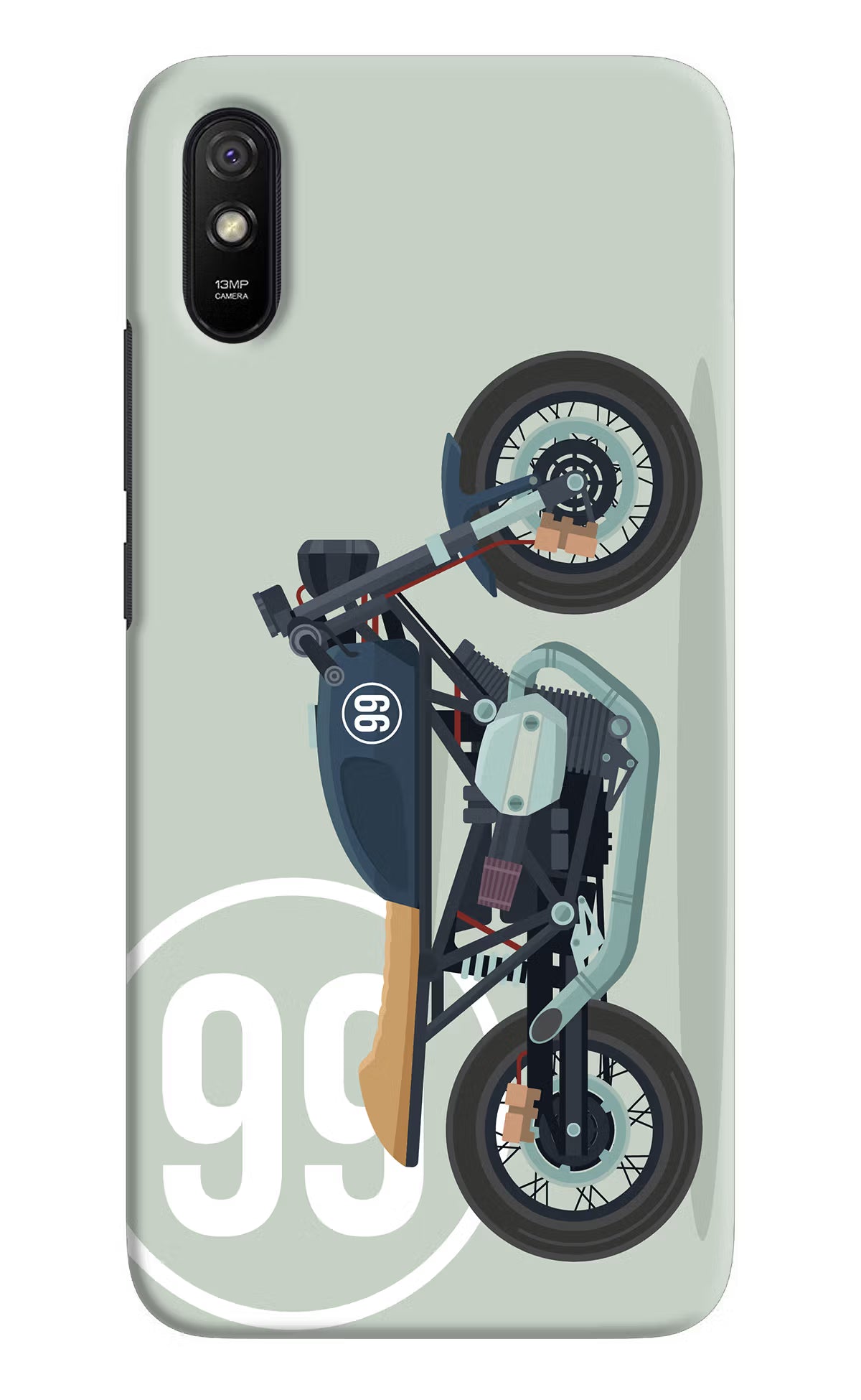 Classic Cafe Racer 99 Redmi 9A/9i Hard Case Back Cover by Casekaro