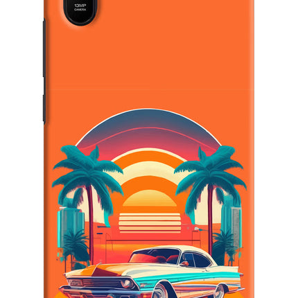 Palm Drive 80s Redmi 9A/9i Hard Case Back Cover by Casekaro