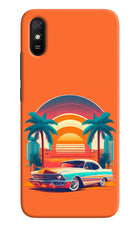 Palm Drive 80s Redmi 9A/9i Hard Case Back Cover by Casekaro