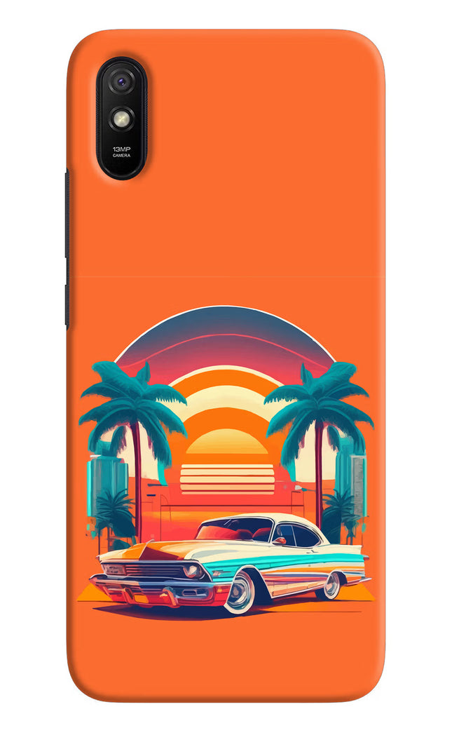 Palm Drive 80s Redmi 9A/9i Hard Case Back Cover by Casekaro