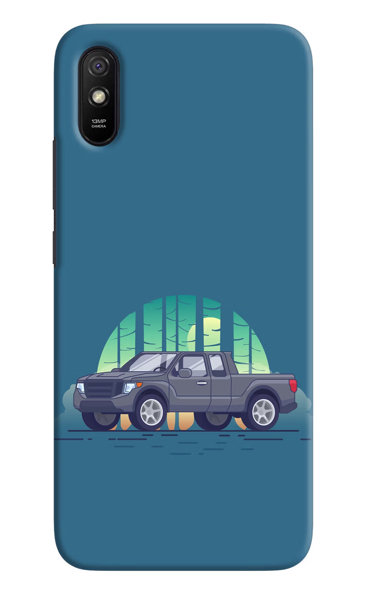 Retro Garage Vibe Redmi 9A/9i Hard Case Back Cover by Casekaro