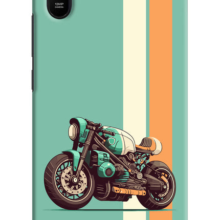 Striped Moto Drift Redmi 9A/9i Hard Case Back Cover by Casekaro