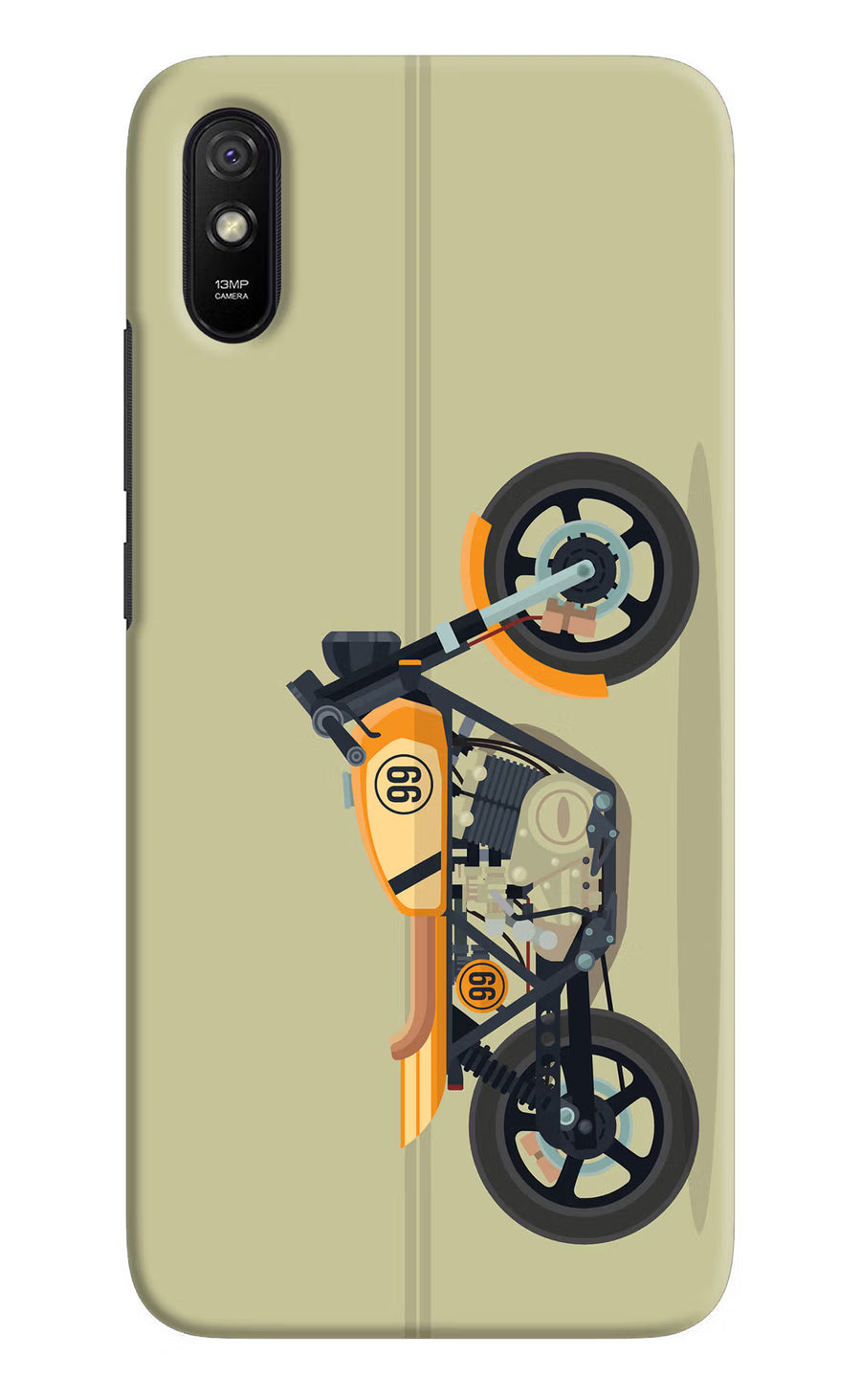 Vertical Speedster Redmi 9A/9i Back Cover, Hard case