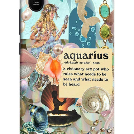 Aquarius Zodiac Redmi 9A/9i Hard Case Back Cover by Casekaro