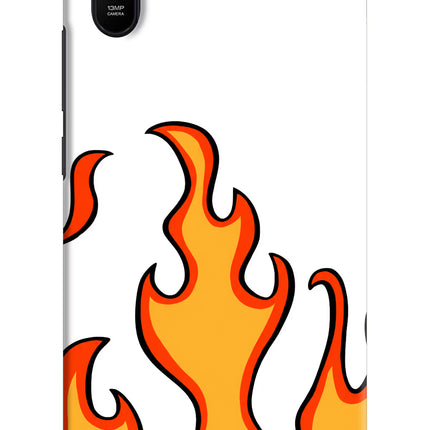 Fired Up – White Redmi 9A/9i Hard Case Back Cover by Casekaro