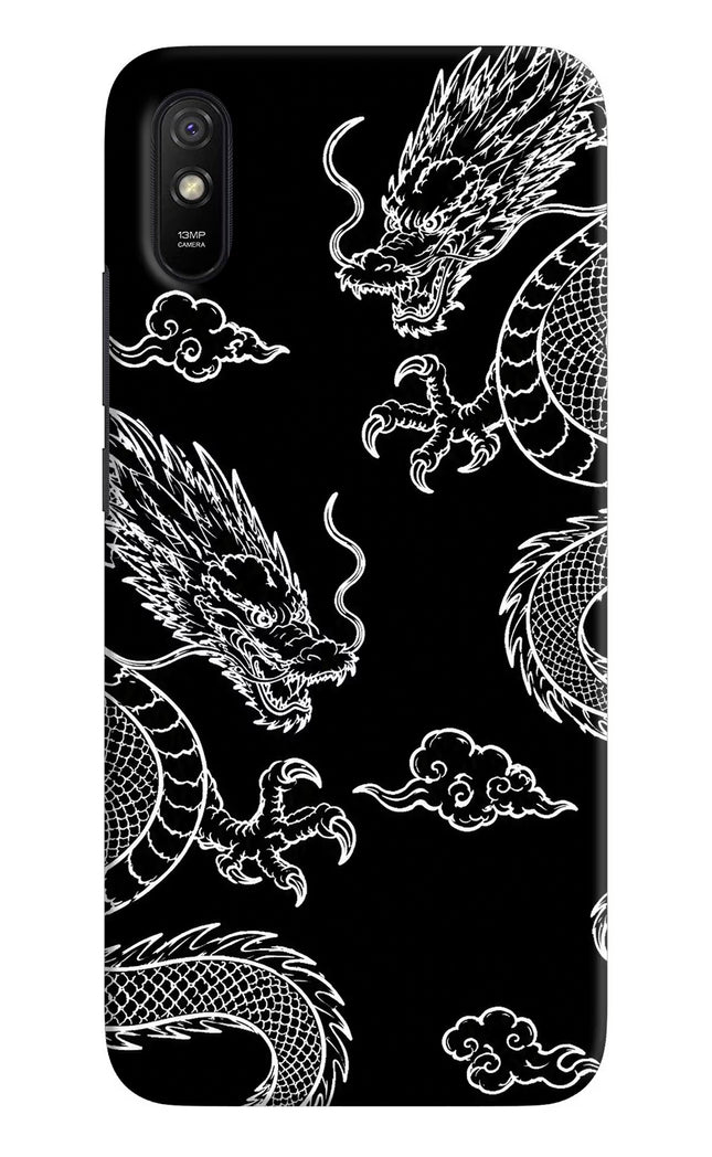 Twin Dragons Redmi 9A/9i Hard Case Back Cover by Casekaro