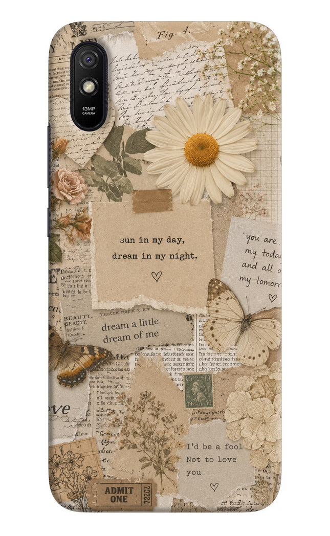 Vintage case Redmi 9A/9i Hard Case Back Cover by Casekaro