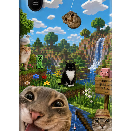 Minecraft Cat Chaos Redmi 9A/9i Hard Case Back Cover by Casekaro