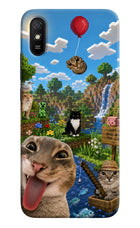 Minecraft Cat Chaos Redmi 9A/9i Hard Case Back Cover by Casekaro