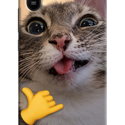 Silly Cat Call Redmi 9A/9i Hard Case Back Cover by Casekaro
