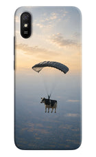 Skydiving Cow Redmi 9A/9i Hard Case Back Cover by Casekaro