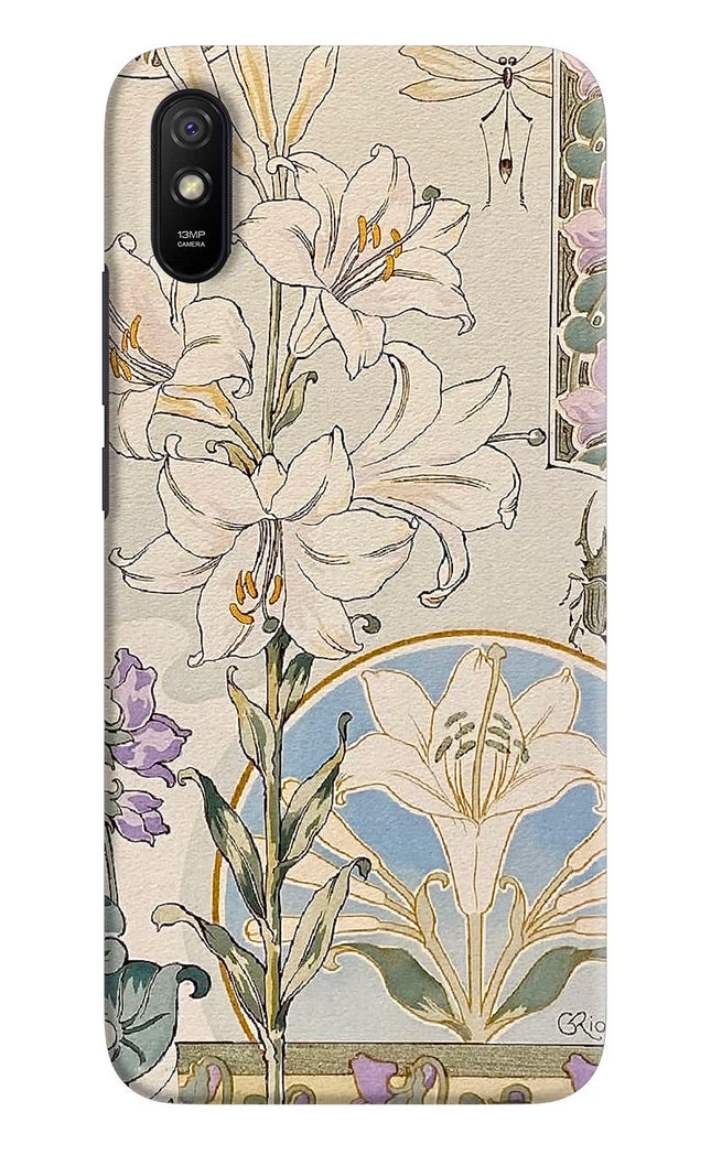 White Lily Redmi 9A/9i Hard Case Back Cover by Casekaro