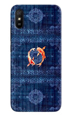 Koi Blue Redmi 9A/9i Hard Case Back Cover by Casekaro