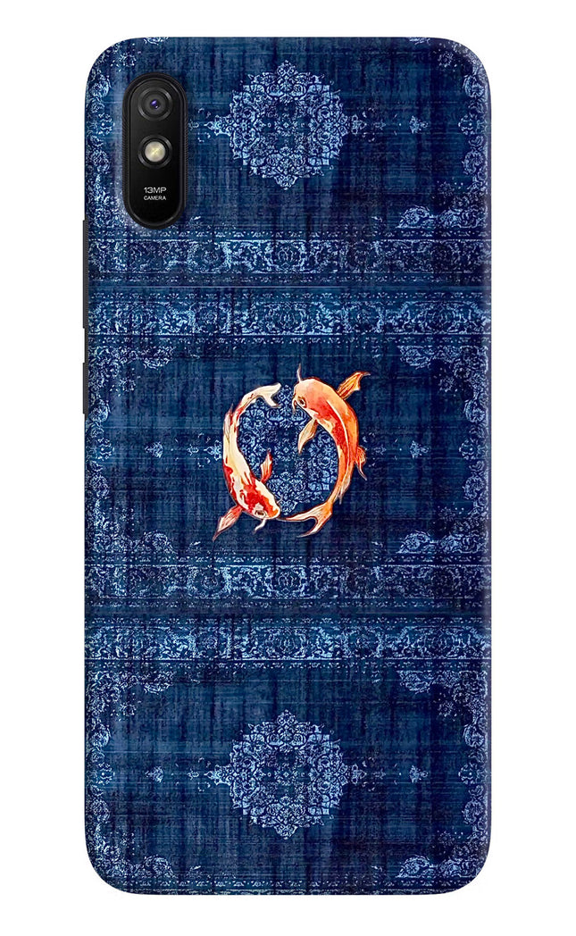 Koi Blue Redmi 9A/9i Hard Case Back Cover by Casekaro