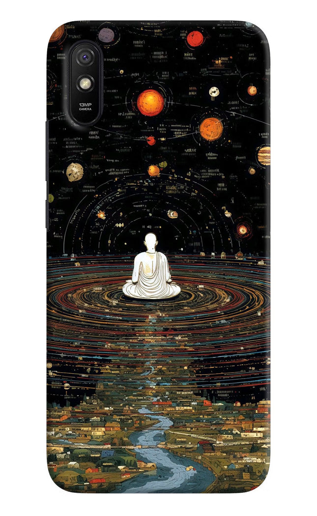 Space Monk Redmi 9A/9i Hard Case Back Cover by Casekaro