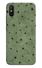 Green Stars Redmi 9A/9i Hard Case Back Cover by Casekaro