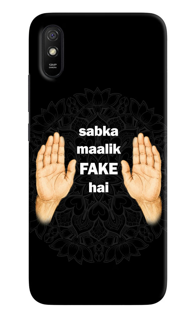 Sabka Malik Fake Redmi 9A/9i Hard Case Back Cover by Casekaro