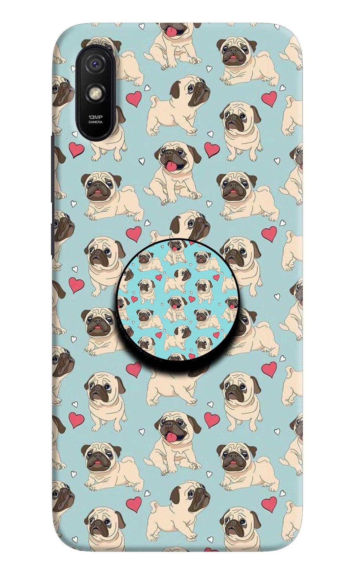 Pug Dog Redmi 9A/9i Pop Case by Casekaro