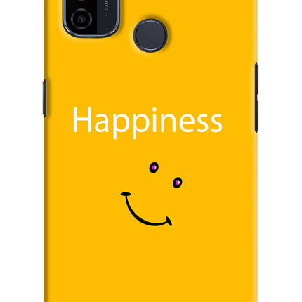 Happiness With Smiley Oppo A53 2020 Hard Case Back Cover by Casekaro