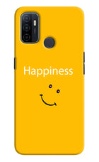 Happiness With Smiley Oppo A53 2020 Hard Case Back Cover by Casekaro