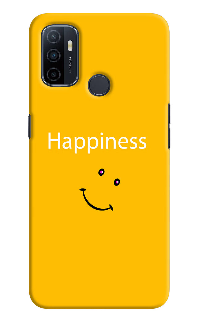 Happiness With Smiley Oppo A53 2020 Hard Case Back Cover by Casekaro