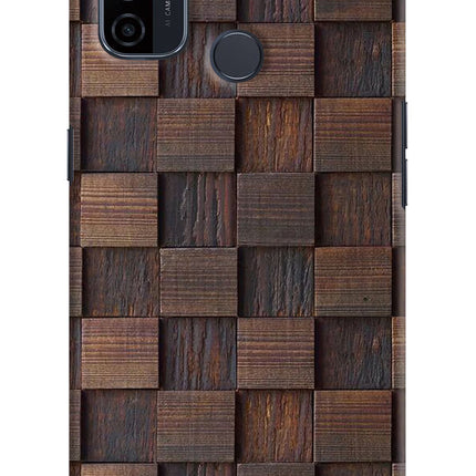 Wooden Cube Design Oppo A53 2020 Hard Case Back Cover by Casekaro