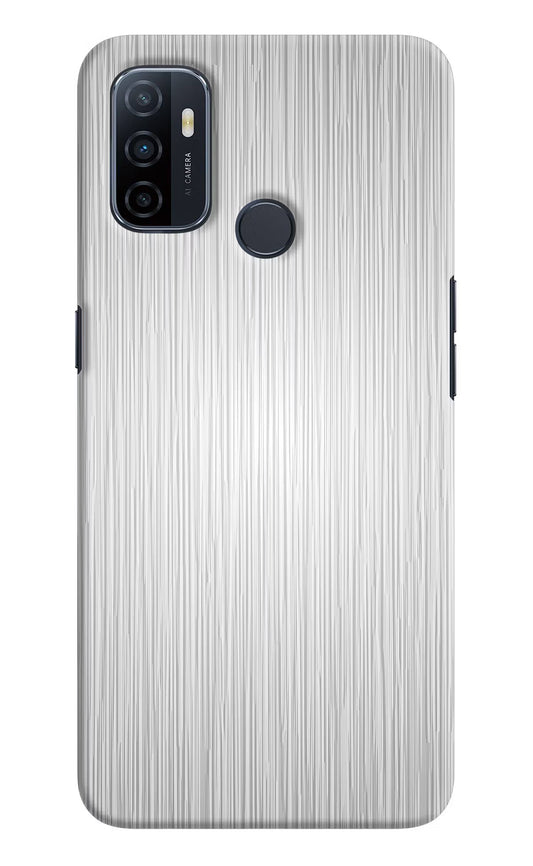 Wooden Grey Texture Oppo A53 2020 Hard Case Back Cover by Casekaro