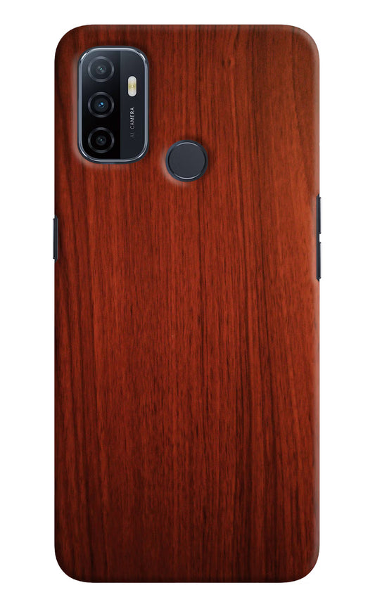 Wooden Plain Pattern Oppo A53 2020 Hard Case Back Cover by Casekaro