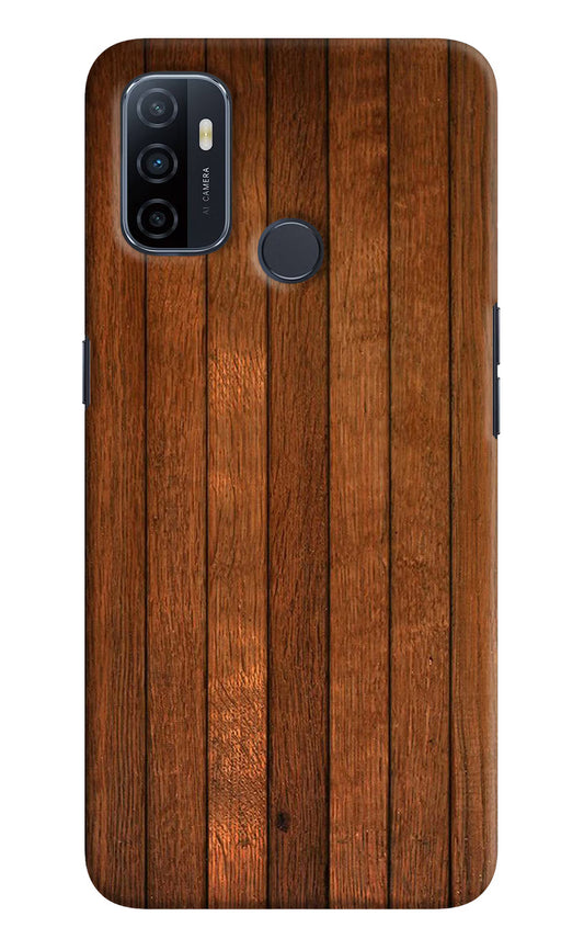 Wooden Artwork Bands Oppo A53 2020 Hard Case Back Cover by Casekaro
