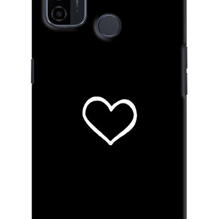 Heart Oppo A53 2020 Hard Case Back Cover by Casekaro