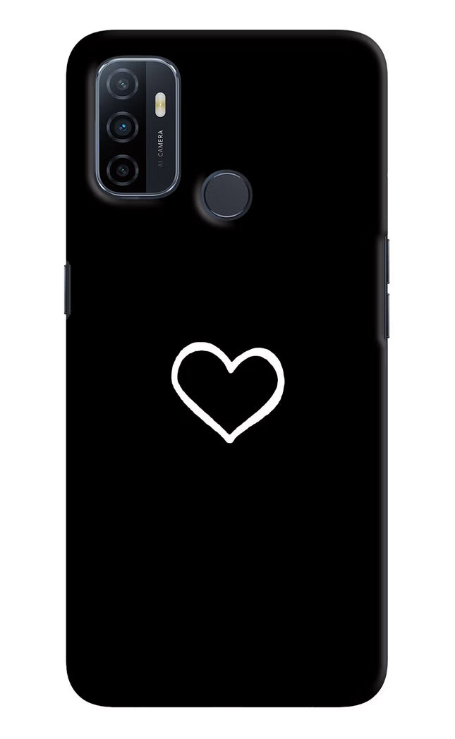 Heart Oppo A53 2020 Hard Case Back Cover by Casekaro