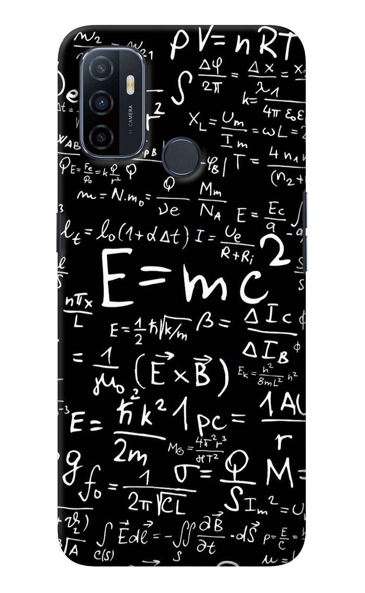 Physics Albert Einstein Formula Oppo A53 2020 Back Cover