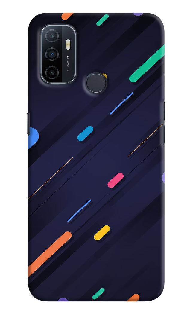 Abstract Design Oppo A53 2020 Hard Case Back Cover by Casekaro