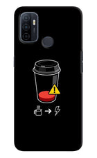 Coffee Oppo A53 2020 Hard Case Back Cover by Casekaro