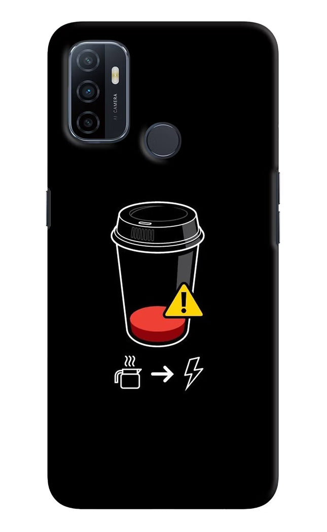 Coffee Oppo A53 2020 Hard Case Back Cover by Casekaro