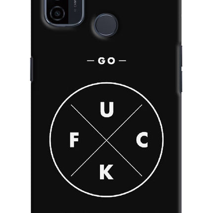 Go Fuck Yourself Oppo A53 2020 Hard Case Back Cover by Casekaro