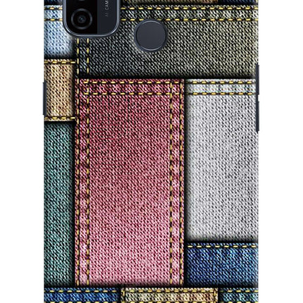 Multicolor Jeans Oppo A53 2020 Hard Case Back Cover by Casekaro
