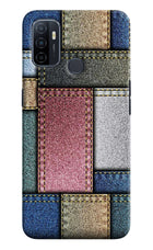 Multicolor Jeans Oppo A53 2020 Hard Case Back Cover by Casekaro