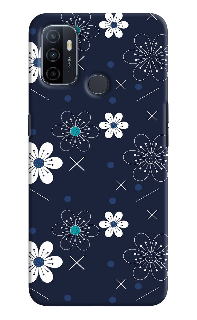 Flowers Oppo A53 2020 Hard Case Back Cover by Casekaro