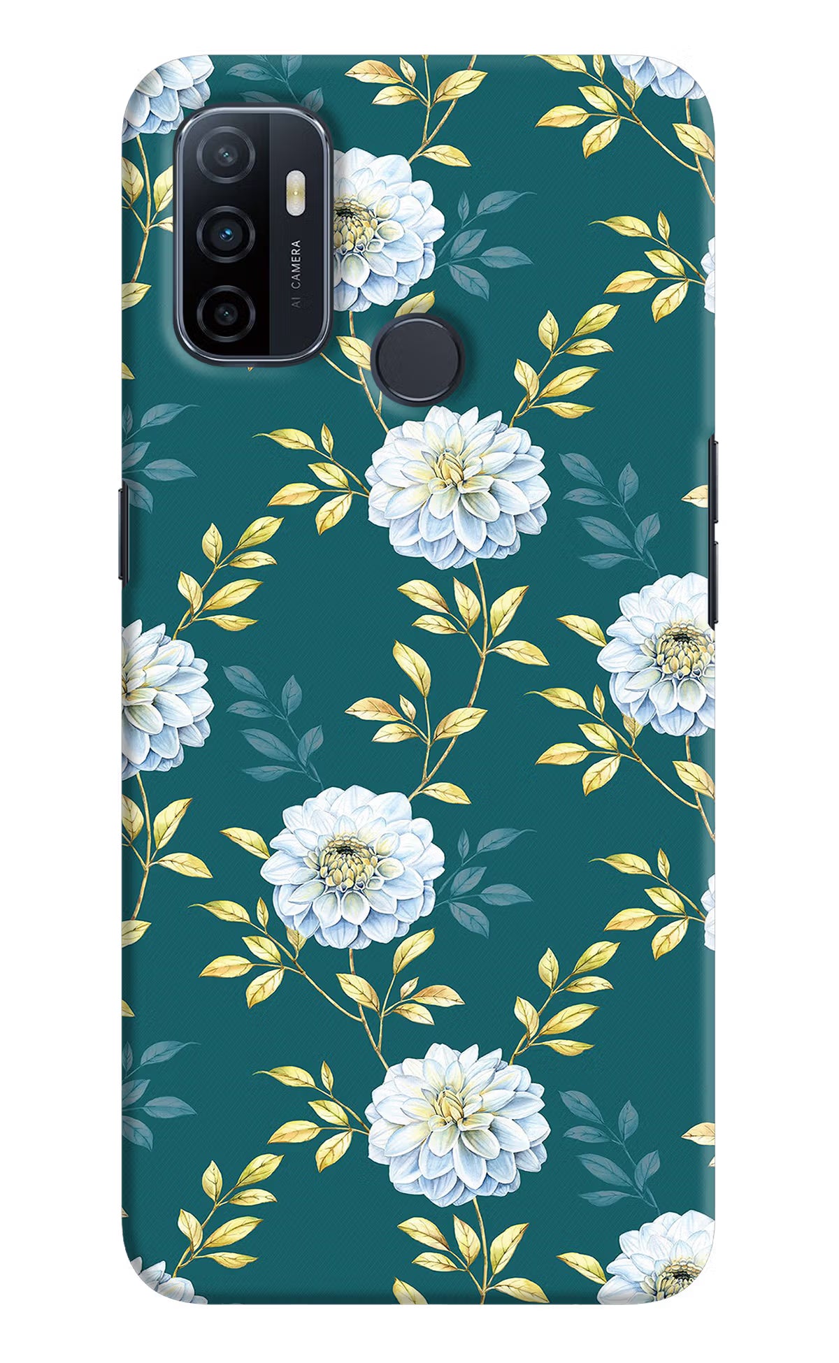 Flowers Oppo A53 2020 Hard Case Back Cover by Casekaro