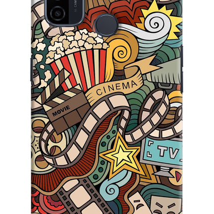 Cinema Abstract Oppo A53 2020 Hard Case Back Cover by Casekaro
