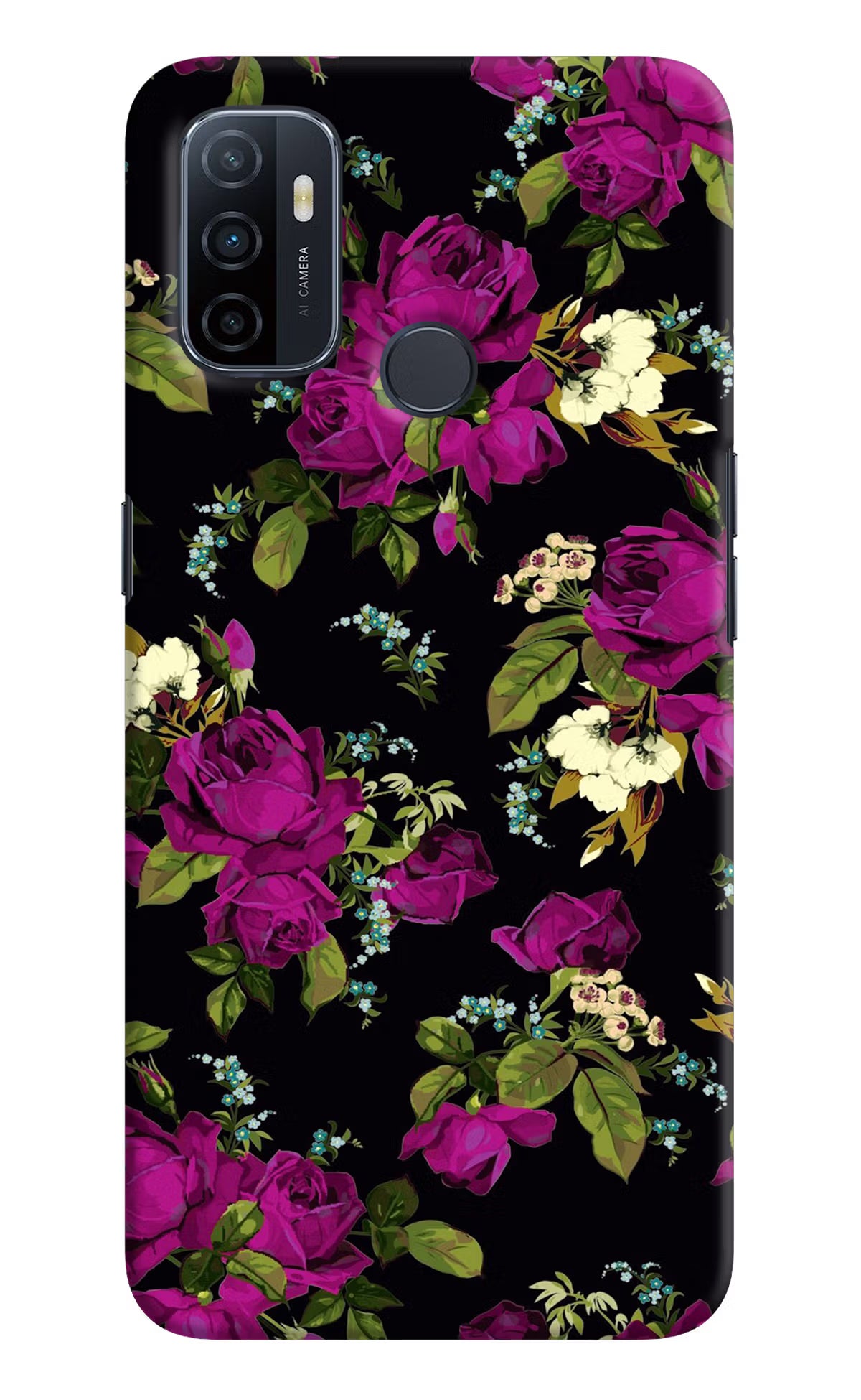 Flowers Oppo A53 2020 Hard Case Back Cover by Casekaro