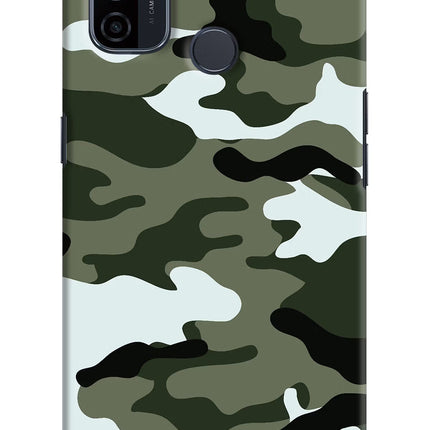 Camouflage Oppo A53 2020 Hard Case Back Cover by Casekaro