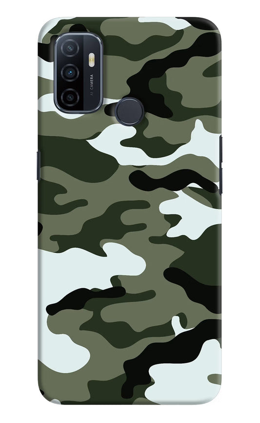Camouflage Oppo A53 2020 Hard Case Back Cover by Casekaro