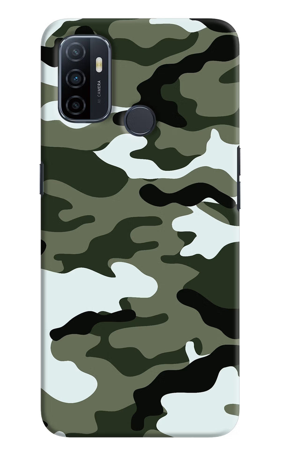 Camouflage Oppo A53 2020 Back Cover, Hard case
