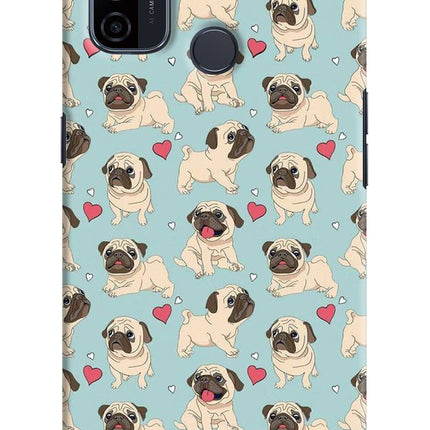 Pug Dog Oppo A53 2020 Hard Case Back Cover by Casekaro