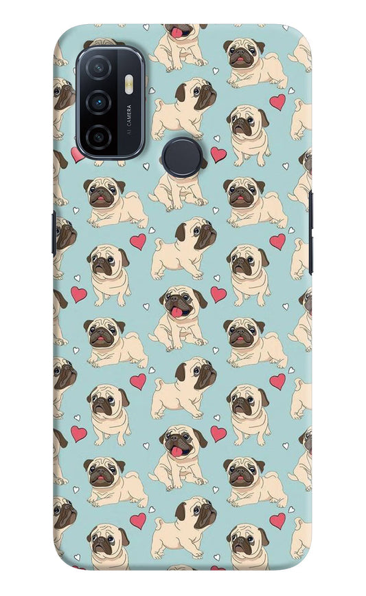 Pug Dog Oppo A53 2020 Hard Case Back Cover by Casekaro